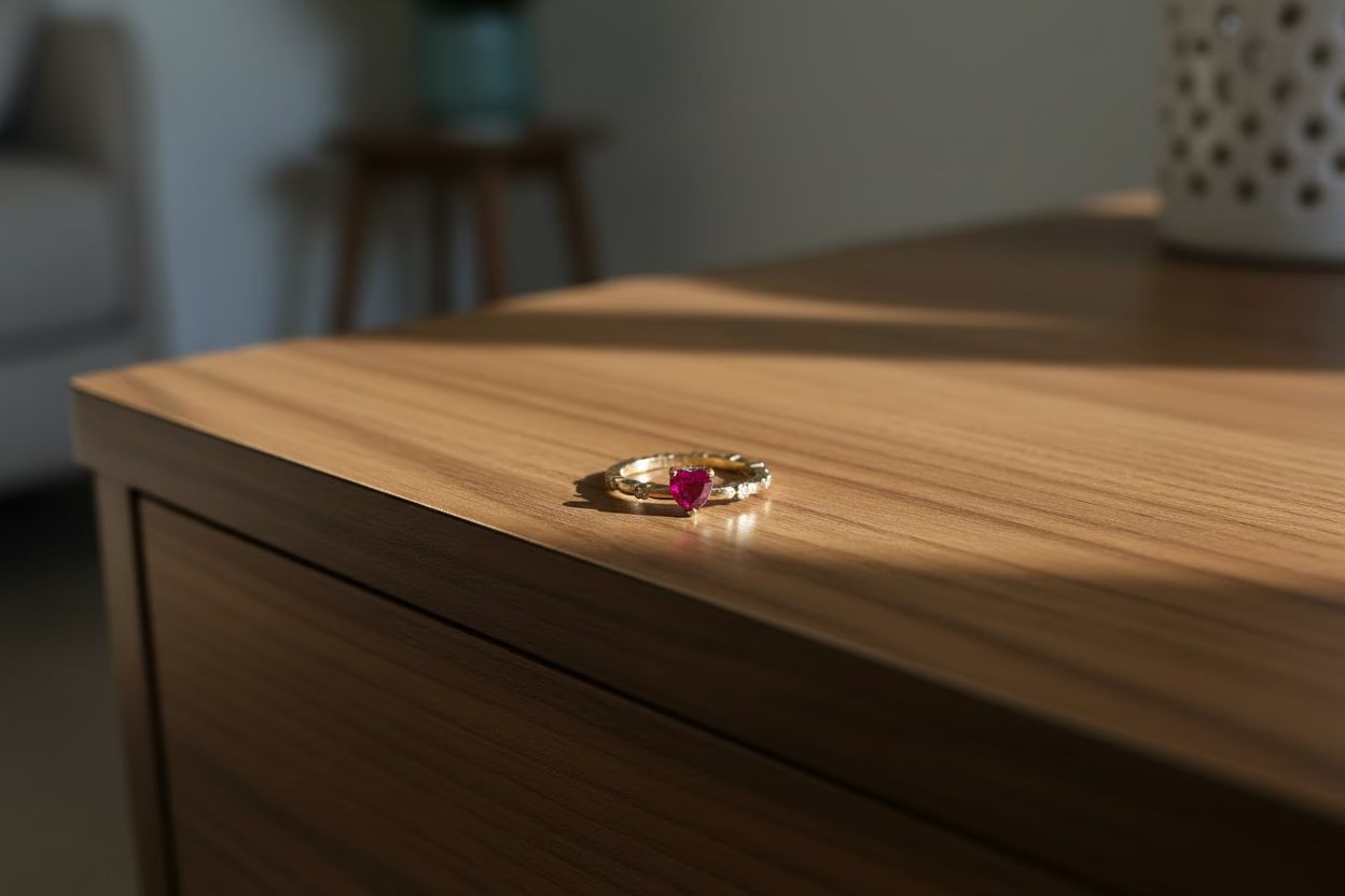 Eternal Heart Zircon Engagement Ring